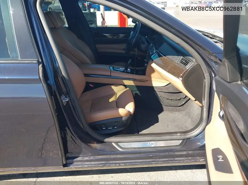 2012 BMW 7ER VIN WBAKB8C5XCC962881 — фото 5