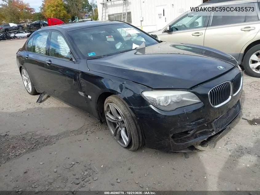 BMW 7ER 2012, VIN WBAKC8C59CC435573