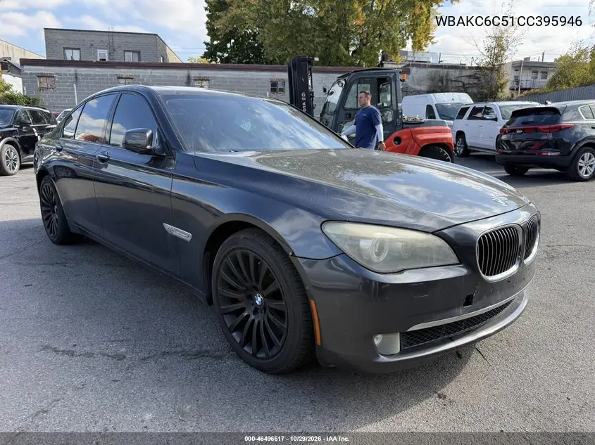 BMW 7ER 2012, VIN WBAKC6C51CC395946