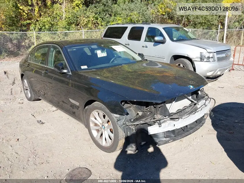 BMW 7ER 2013, VIN WBAYF4C53DD128096