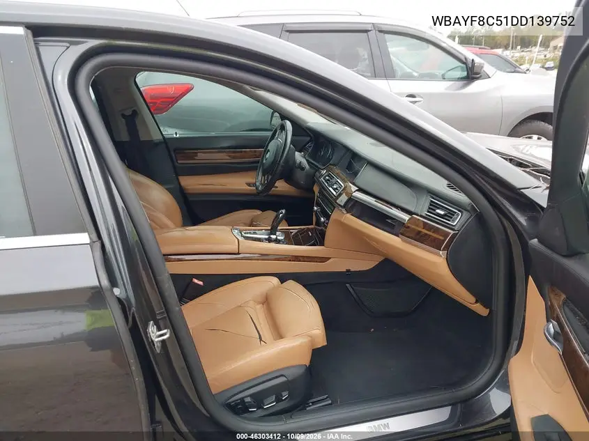 2013 BMW 7ER VIN WBAYF8C51DD139752 — фото 5