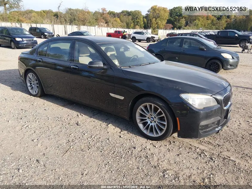 BMW 7ER 2014, VIN WBAYF8C5XED652953