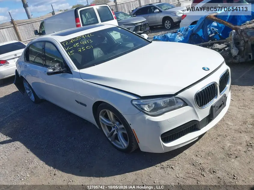 BMW 7ER 2015, VIN WBAYF8C57FD654113