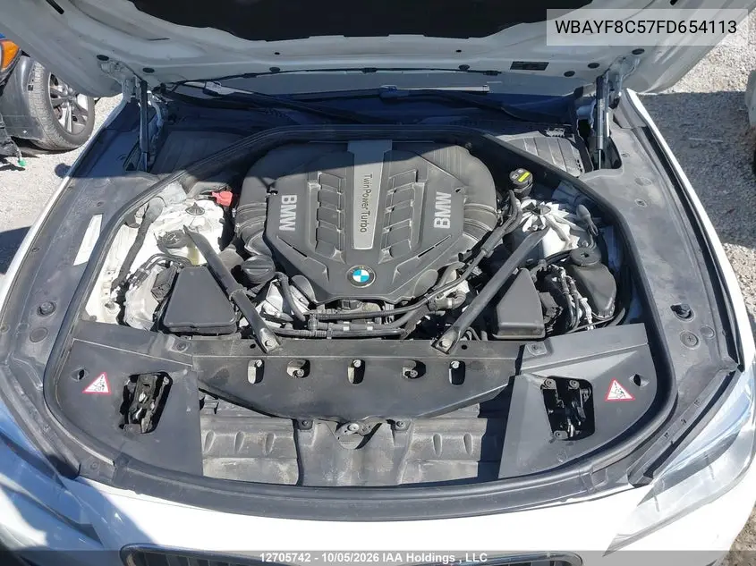 2015 BMW 7ER VIN WBAYF8C57FD654113 — фото 10