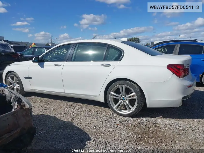2015 BMW 7ER VIN WBAYF8C57FD654113 — фото 14