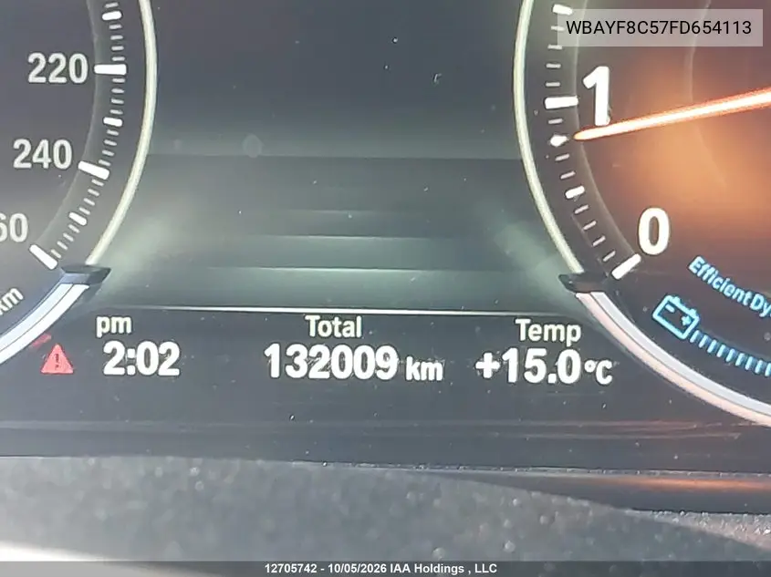 2015 BMW 7ER VIN WBAYF8C57FD654113 — фото 15