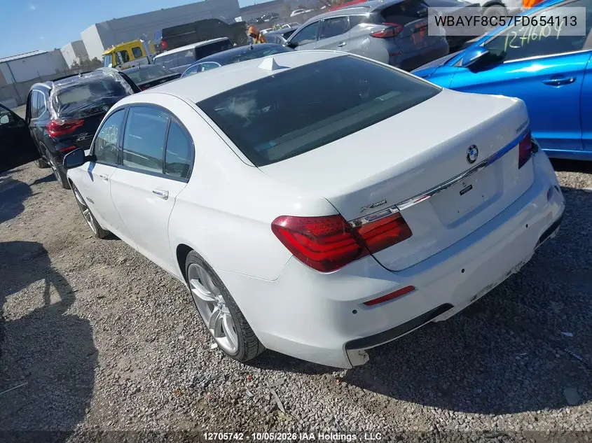 2015 BMW 7ER VIN WBAYF8C57FD654113 — фото 3