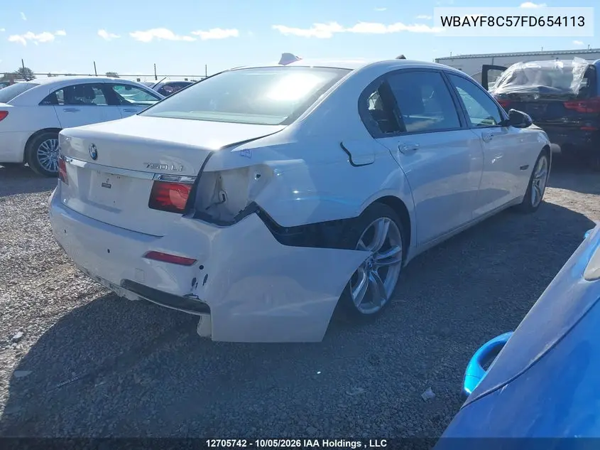 2015 BMW 7ER VIN WBAYF8C57FD654113 — фото 4