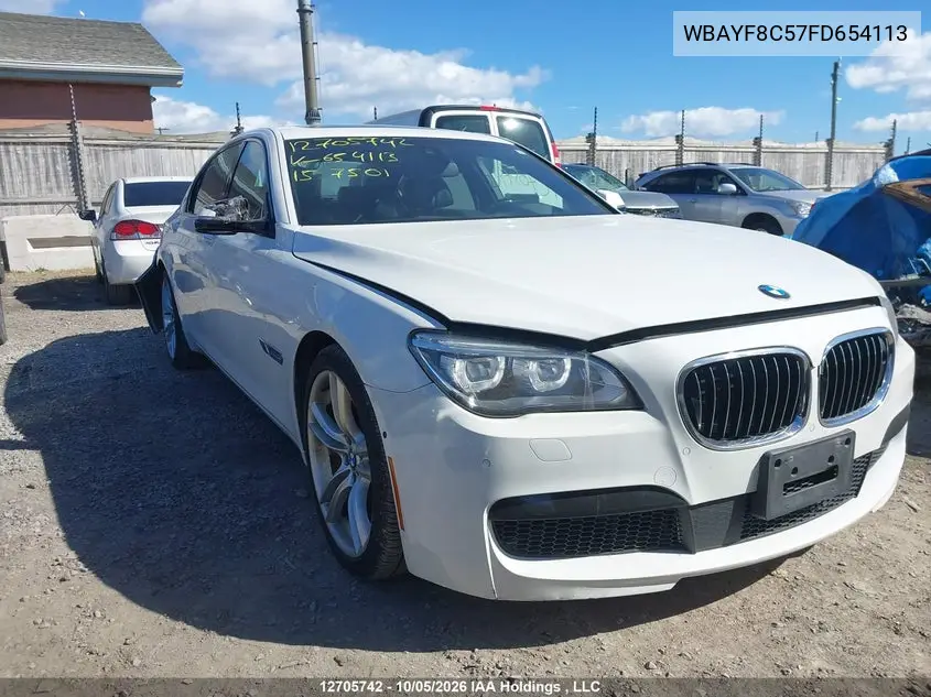 2015 BMW 7ER VIN WBAYF8C57FD654113 — фото 6
