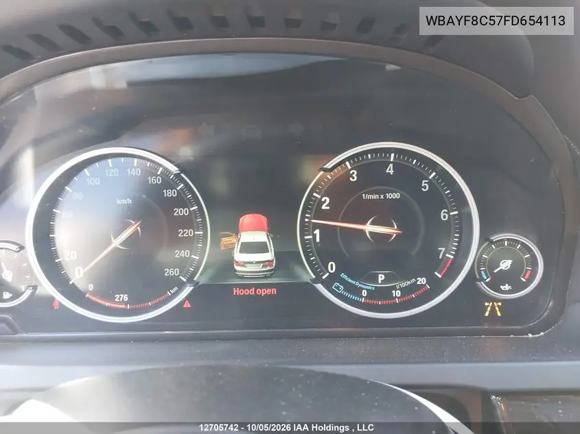 2015 BMW 7ER VIN WBAYF8C57FD654113 — фото 7