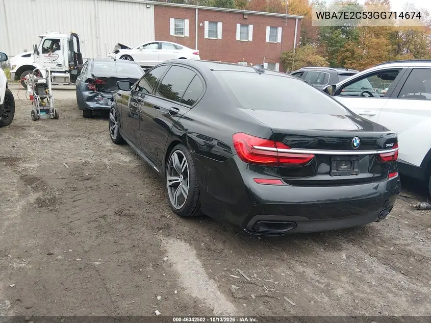 2016 BMW 7ER VIN WBA7E2C53GG714674 — фото 3