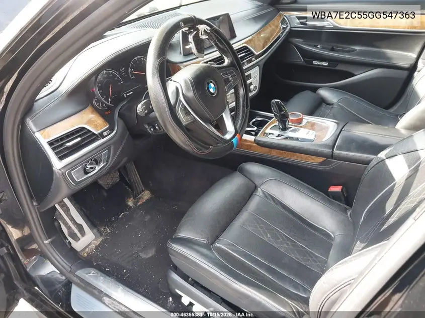 2016 BMW 7ER VIN WBA7E2C55GG547363 — фото 5