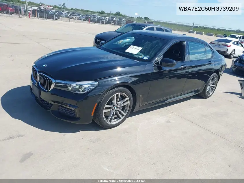 2017 BMW 7ER VIN WBA7E2C50HG739209 — фото 2