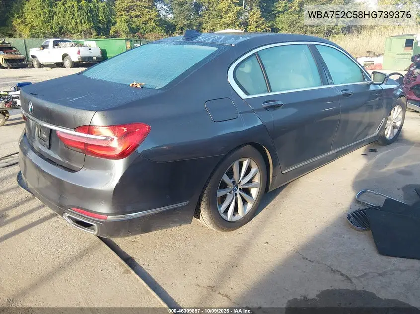 2017 BMW 7ER VIN WBA7E2C58HG739376 — фото 4