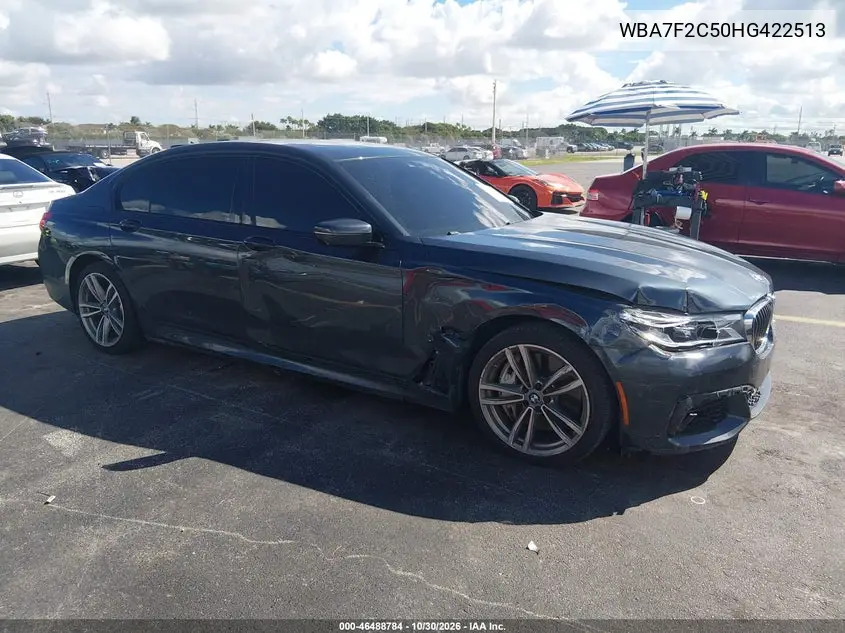 BMW 7ER 2017, VIN WBA7F2C50HG422513