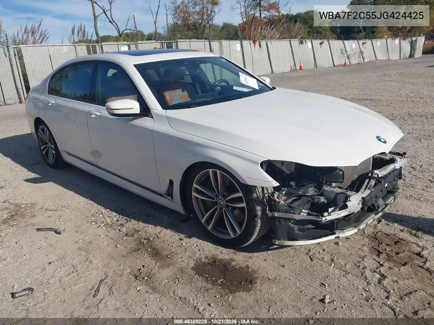 BMW 7ER 2018, VIN WBA7F2C55JG424425