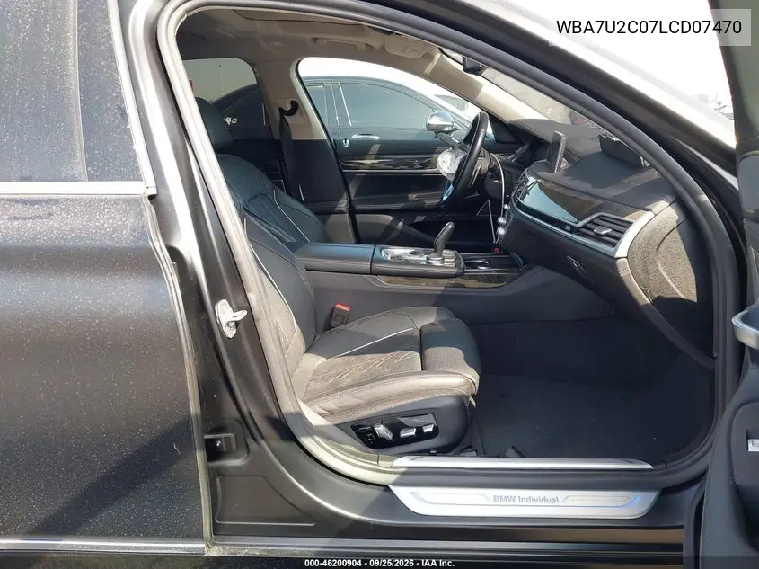 2020 BMW 7ER VIN WBA7U2C07LCD07470 — фото 5