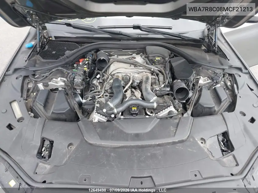 2021 BMW 7ER VIN WBA7R8C08MCF21213 — фото 10