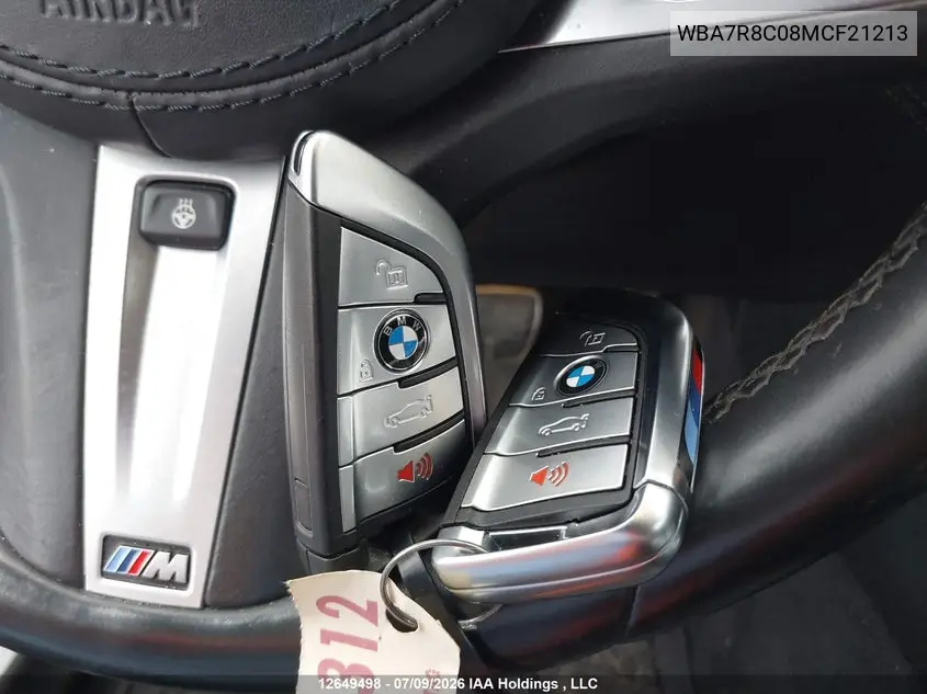 2021 BMW 7ER VIN WBA7R8C08MCF21213 — фото 11