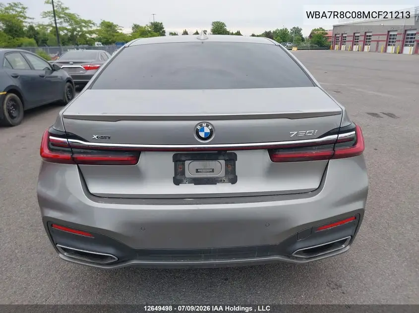 2021 BMW 7ER VIN WBA7R8C08MCF21213 — фото 17