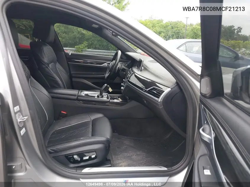 2021 BMW 7ER VIN WBA7R8C08MCF21213 — фото 5
