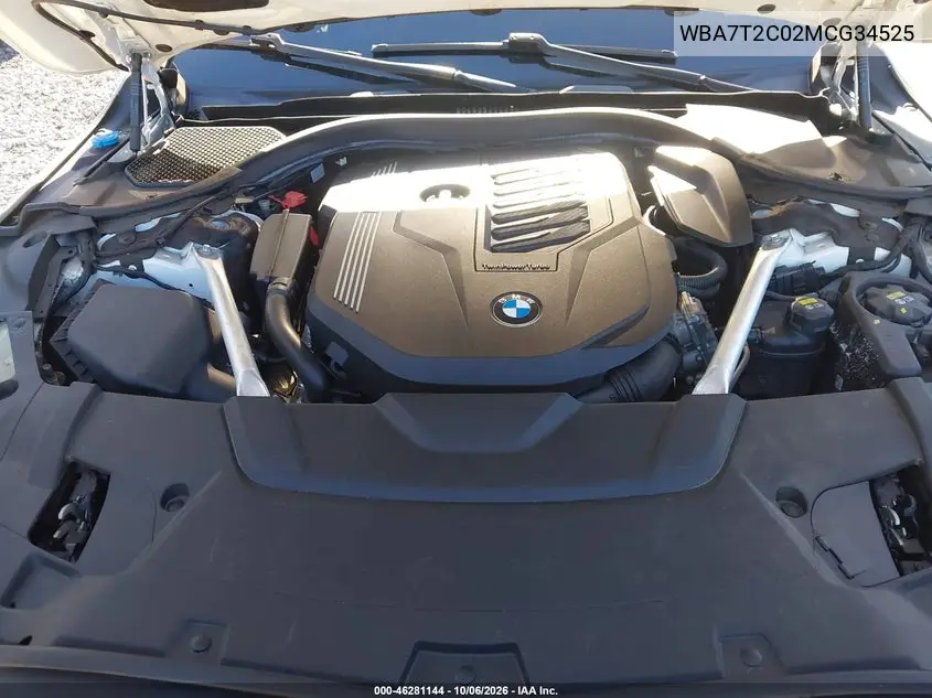 2021 BMW 7ER VIN WBA7T2C02MCG34525 — фото 10