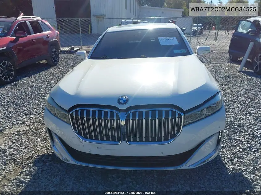 2021 BMW 7ER VIN WBA7T2C02MCG34525 — фото 12