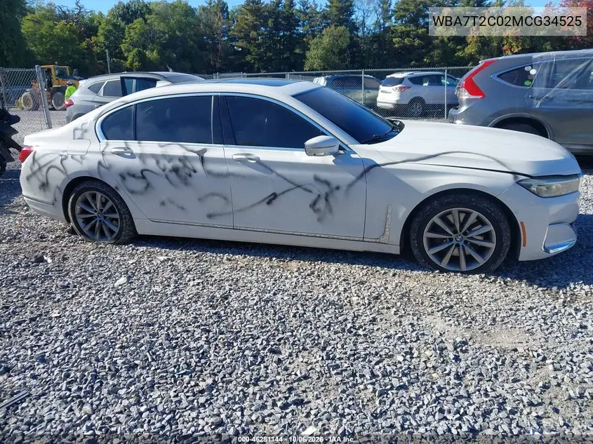 2021 BMW 7ER VIN WBA7T2C02MCG34525 — фото 13