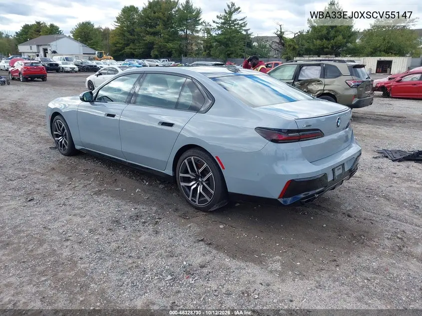 2025 BMW 7ER VIN WBA33EJ0XSCV55147 — фото 3
