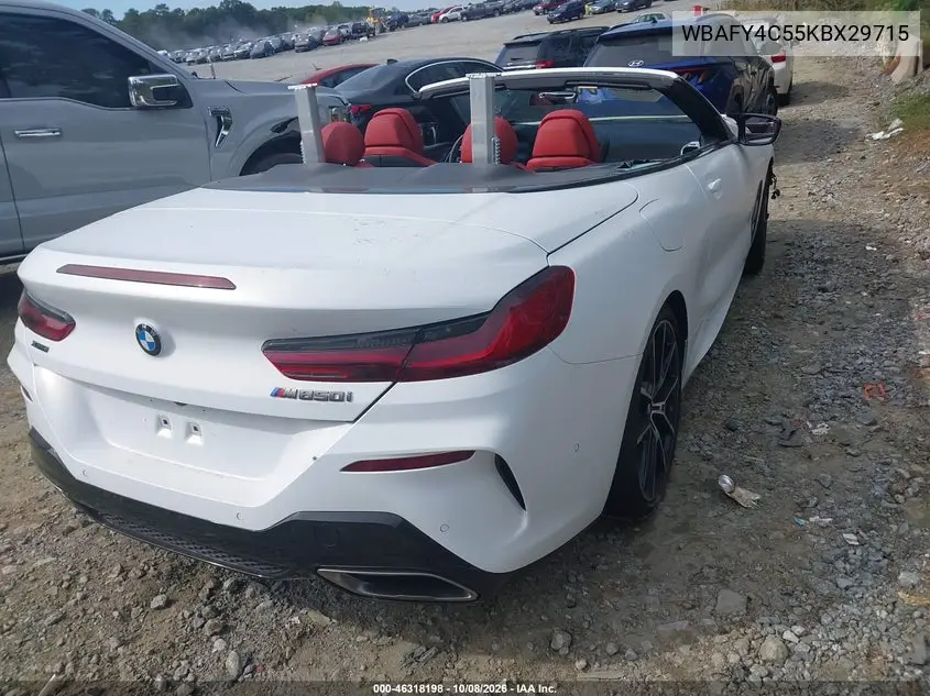 2019 BMW 8ER VIN WBAFY4C55KBX29715 — фото 4