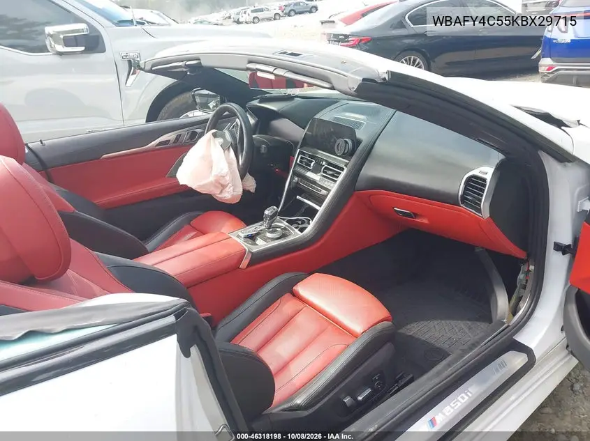 2019 BMW 8ER VIN WBAFY4C55KBX29715 — фото 5