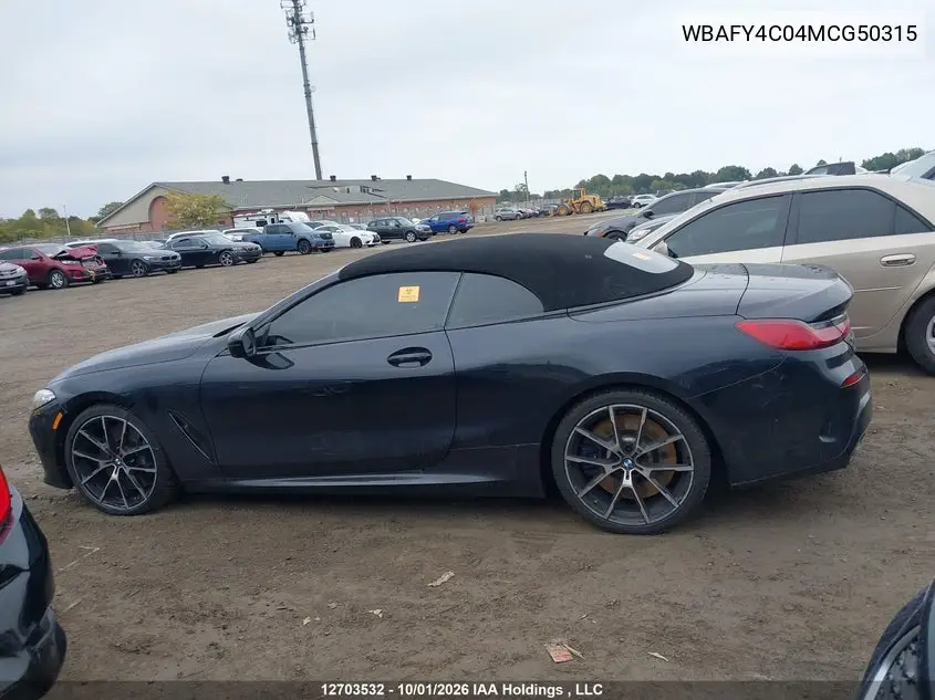 2021 BMW 8ER VIN WBAFY4C04MCG50315 — фото 13