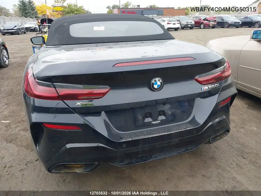 2021 BMW 8ER VIN WBAFY4C04MCG50315 — фото 15