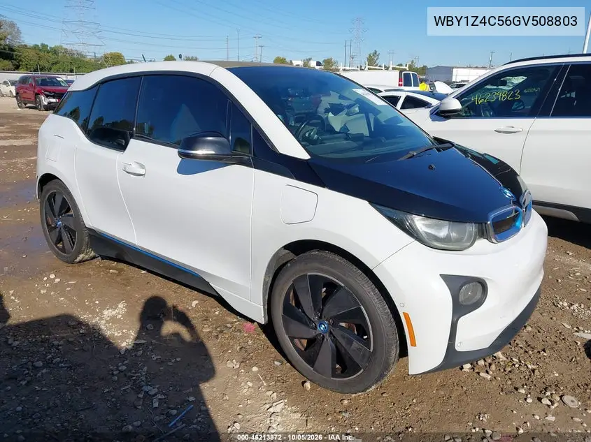 BMW I3 2016, VIN WBY1Z4C56GV508803