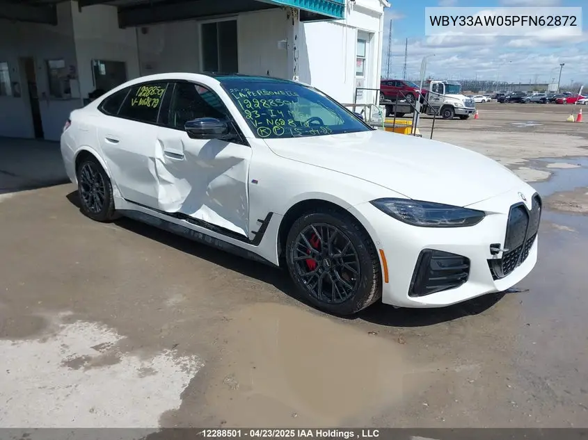 BMW I4 2023, VIN WBY33AW05PFN62872