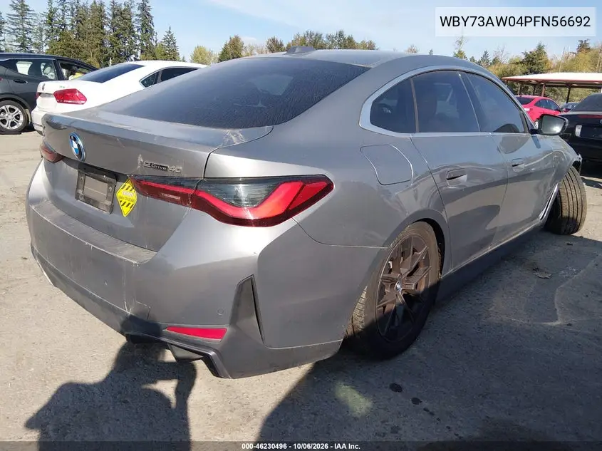 2023 BMW I4 VIN WBY73AW04PFN56692 — фото 4
