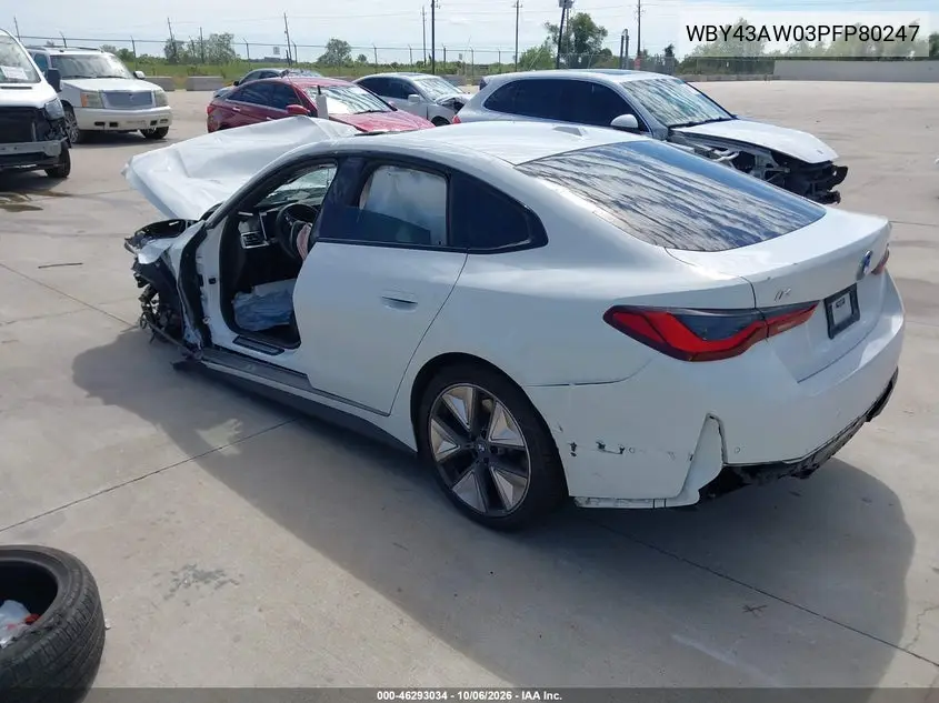 2023 BMW I4 VIN WBY43AW03PFP80247 — фото 3