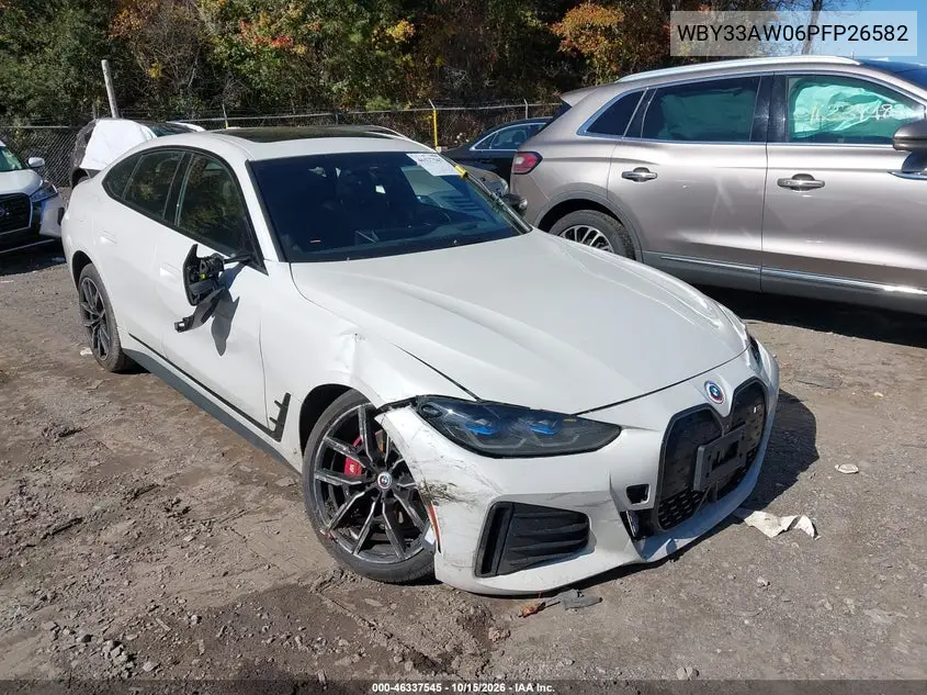 BMW I4 2023, VIN WBY33AW06PFP26582