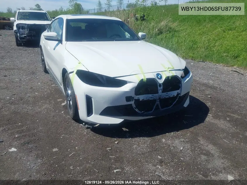 BMW I4 2025, VIN WBY13HD06SFU87739