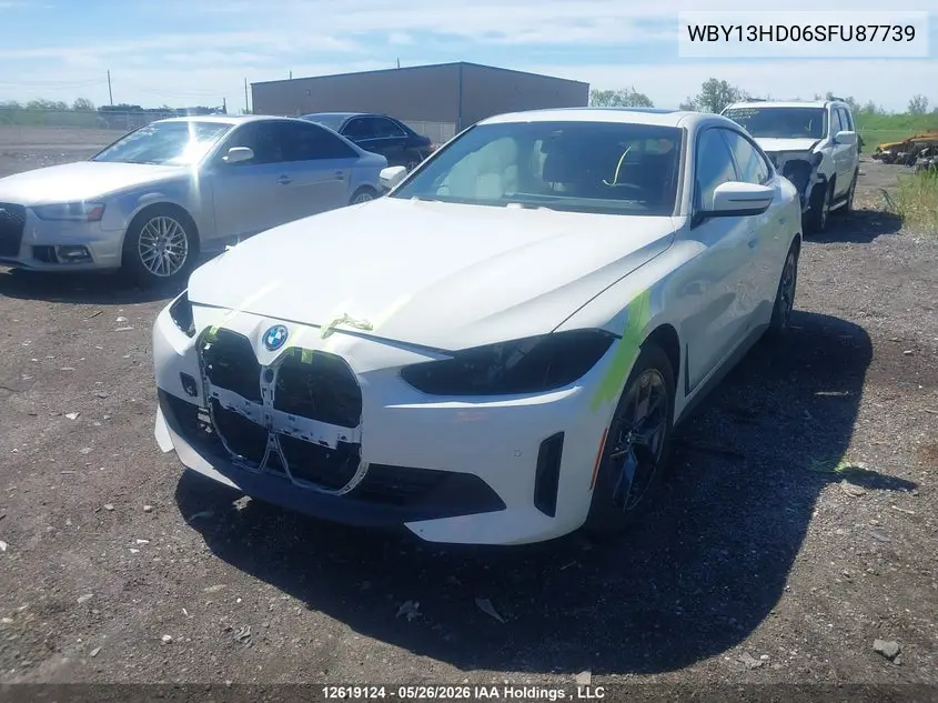 2025 BMW I4 VIN WBY13HD06SFU87739 — фото 2