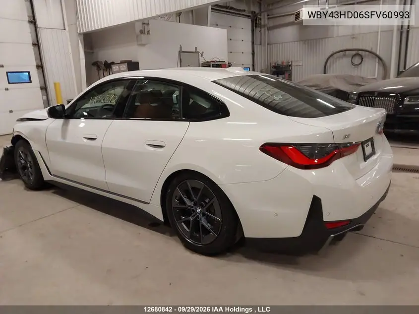 2025 BMW I4 VIN WBY43HD06SFV60993 — фото 3