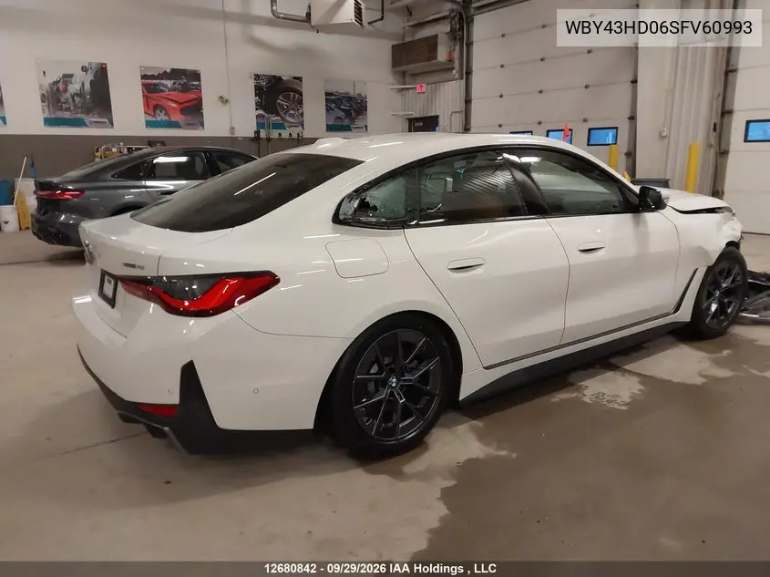 2025 BMW I4 VIN WBY43HD06SFV60993 — фото 4