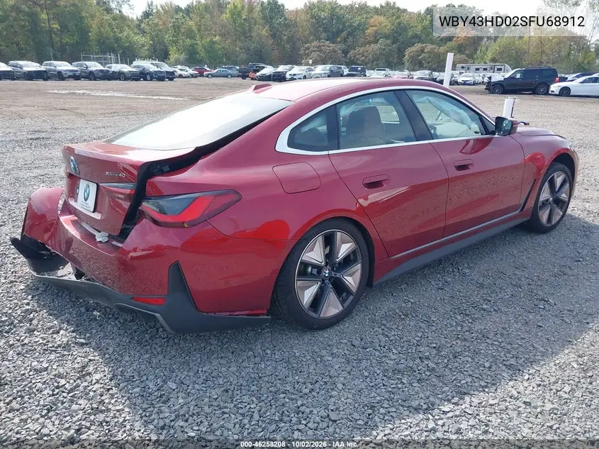2025 BMW I4 VIN WBY43HD02SFU68912 — фото 4