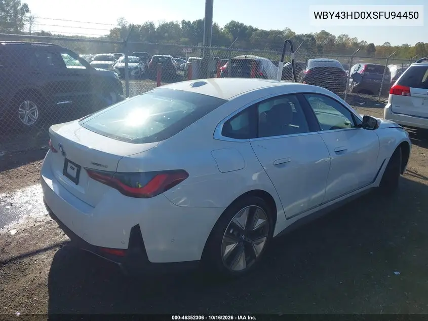 2025 BMW I4 VIN WBY43HD0XSFU94450 — фото 4