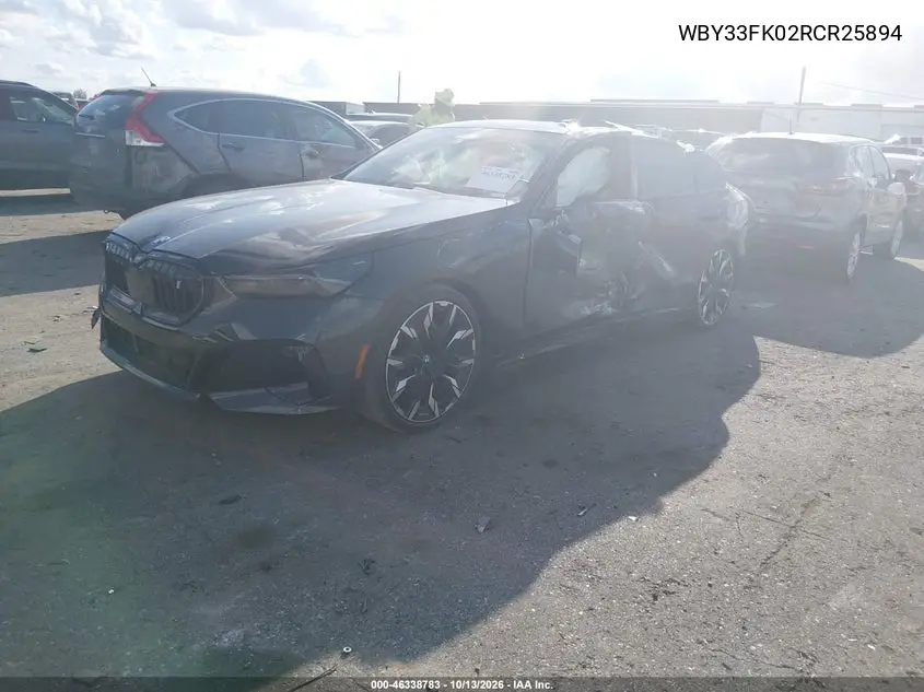 2024 BMW I5 VIN WBY33FK02RCR25894 — фото 2