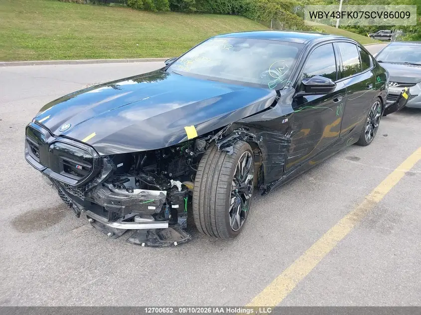 2025 BMW I5 VIN WBY43FK07SCV86009 — фото 2