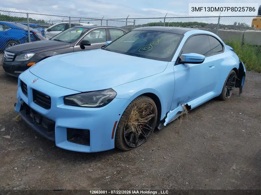 2023 BMW M2 VIN 3MF13DM07P8D25786 — фото 2