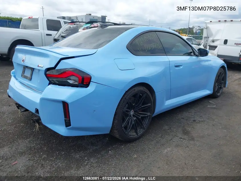 2023 BMW M2 VIN 3MF13DM07P8D25786 — фото 4