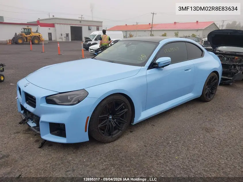 2024 BMW M2 VIN 3MF13DM02R8E83634 — фото 2