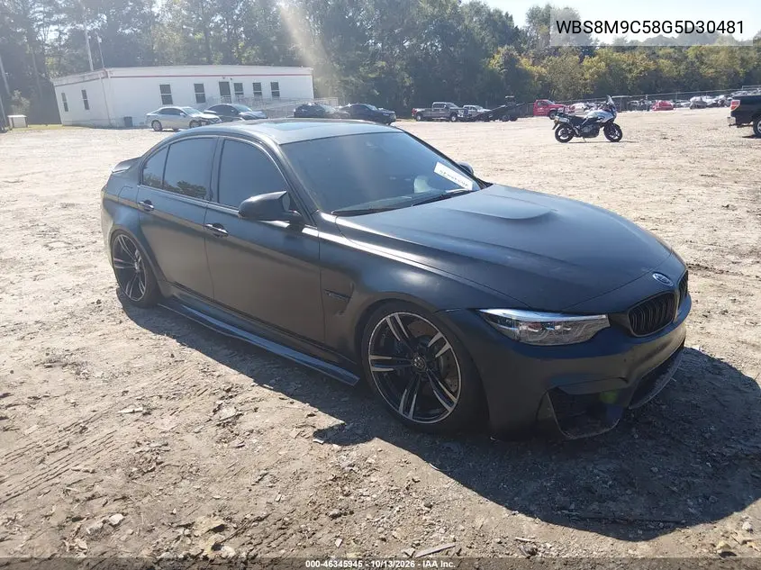 BMW M3 2016, VIN WBS8M9C58G5D30481